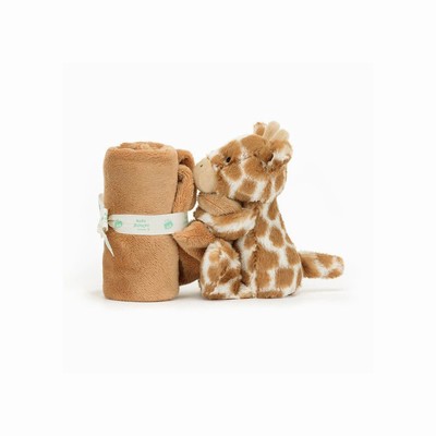 Jellycat Bashful Giraffe Soothers Australia | 139578GYI